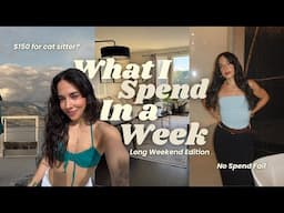 Balancing Spending & Saving 💸 What I Spend in a Week, Long Weekend Vacation