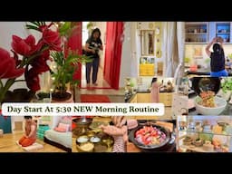 Day Starts At 5:30 am | Summer NEW Morning Routine in Weekday | Easy Breakfast & Quick Lunch Recipes