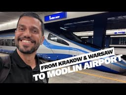 🚊✈️ How to get to Modlin Airport by train from Krakow and Warsaw