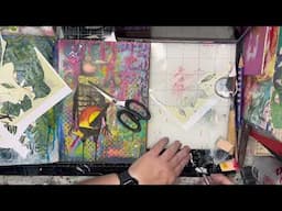 Art Journaling with Niamh: Creating a graffiti style background for collage