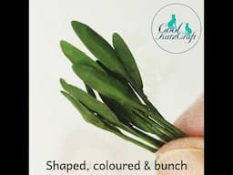 How to create Miniature Foliage (Coolkatzcraft Ltd) #dollhouse #dollhousedecor #miniatures