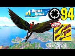 94 Elimination Solo Vs Squads Gameplay Wins (NEW! Fortnite CH6 SEASON 3 PS4 Controller)