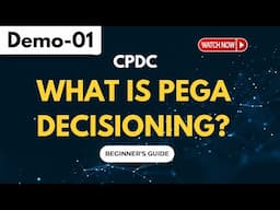 CPDC Demo 01 | What Is Pega Decisioning? | Beginner's Guide | +91 9652532753