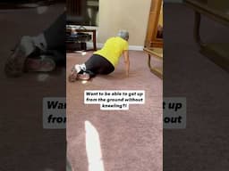 2 strength exercises to get up from the floor without kneeling ✅