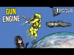 Using Hand Weapons For Propulsion in Zero-G Test, Space Engineers