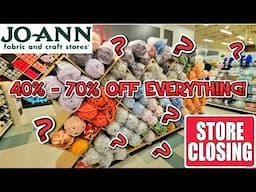 JOANN STORE LIQUIDATION SALE  ? 🔥🤔