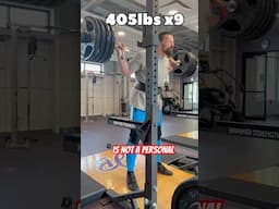 Yes You CAN Squat 405 #Squat #LegDay #GoFitYourself #WorkoutMotivation ￼