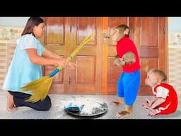 CUTIS & baby monkey make Mom angry -  Unbelievable ending 😯