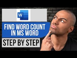How to Find Word Count in Microsoft Word — Step by Step Word Tutorial
