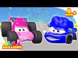 Aprenda a contar con autos + Más D Billions Canciones Infantiles