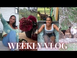 WEEKLY VLOG ♡ (a week in texas, home renovations, weight loss rant, organization, baby goats PART 2)