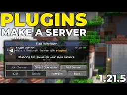 How To Make a Minecraft Server with Plugins (1.21.5)