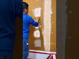 Waterproofing around a bathtub 🍊 #shorts #install #waterproof