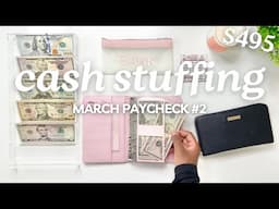 CASH ENVELOPE STUFFING | MARCH 2025 PAYCHECK #2 | Budget With Me | MONETS MONEY