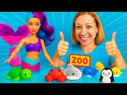 Le ZOO aquatique de la sirène🧜‍♀️Des animaux rigolos et des enclos magiques