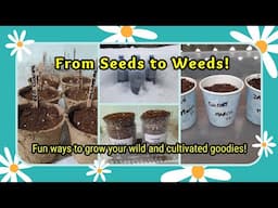 Sowing Seeds to Grow (Edible) Weeds: 4 Different Sowing Methods!
