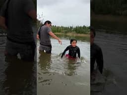 Una ANACONDA en la LAGUNA