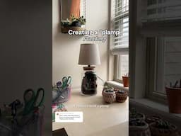 Creating a “Plamp” Plant lamp terrarium #terrarium #plantdecor