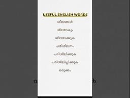 Day 95 of 100 USEFUL ENGLISH WORDS #easyenglishwithvini #spokenenglishmalayalam