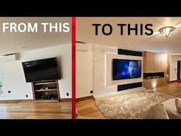 Insane Media Wall With Hidden Room!