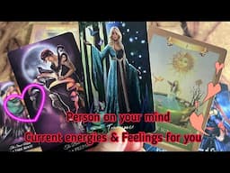 Person on your mind : Current Energies & Feeling for you💞🫣Hindi tarot card reading
