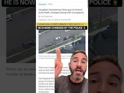 Vaughan homeowner fires his gun to thwart auto theft by 4 criminals is CHARGED BY THE POLICE! 🤯