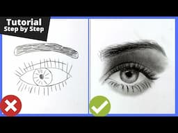 TIPS: How to Draw Realistic EYES | Step-by-Step for Beginners