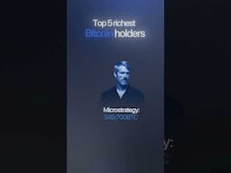 Top 5 Richest #Bitcoin Holders 😳