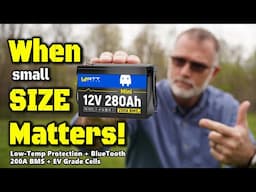 Wattcycle 12V 280Ah Smart Mini - MAX Capacity | MIN Size + Bluetooth & Low Temp Protection!