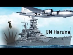A Kongo Class IJN Battleship’s stern is ripped off by a direct hit from a B-29 Bomber in WWII