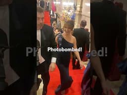 Funny moment I’m photobombed by paparazzi on the red carpet! (Vienna Opera Ball)