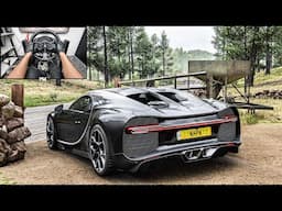 Unleashing The 1500HP Bugatti Chiron | Forza Horizon 5 | Steering Wheel Gameplay
