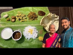 TAMIL NEW YEAR | VAZHAI ELAI VIRUNDHU | Elai Saapadu, Full Meals| தமிழ்ப் புத்தாண்டு | Paati & Peran