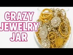 Crazy jewelry jar opening Gold, Tiffany & Designer VINTAGE !! New website announcement! #jewelry
