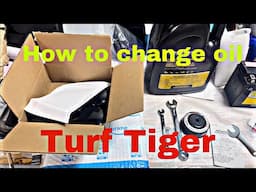 How to change oil on a scag turf tiger