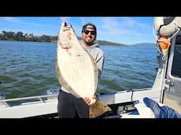Got A BIG ONE! SF Bay Area Halibut Trolling