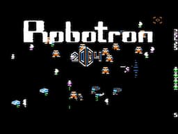 Robotron: 2084 - longplay gameplay - by Williams Electronics / Atari, 1983 - Apple II port of arcade