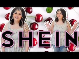 SO CUTE! 🍒 SHEIN Curve Plus Size Try On Haul | Dresses, Jeans, Tops & More