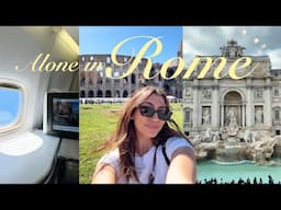 Alone in Rome… (and a first class travel day!) ✈️