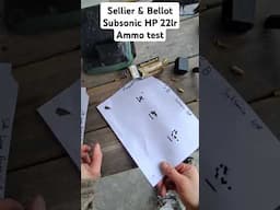 Sellier and Bellot Subsonic 22lr Ammo test in Christensen Arms Ranger 50m