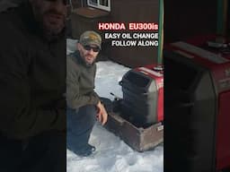 HONDA EU3000 OIL CHANGE (with link to full video) #diy #honda3000
