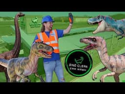 Dinosaur Themed Car Wash | T-REX Carwash | Handyman Hal works at a Dino Carwash
