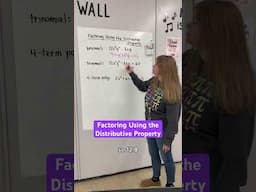 Factoring using the distributive property #iteachalgebra #math #algebra #mathematics #iteachmath