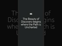 The Beauty of Discovery begins where the Path is Uncharted #fitness #marathontraining #health