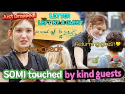 From letters to return visits ❤ Somi touched by kind guests 😍 | Street food bikers