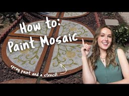 Painting Stepping Stones to look like Real Roman Mosaics!!