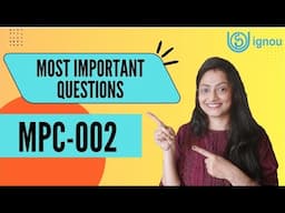 Most Important Questions for JUNE 2025 Exam #MPC002