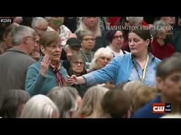 Enraged Left-Wing Voters Disrupt Democrats' Town Halls