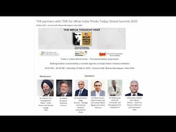 India in a New World Order- The Sustainability Imperative: A session held at WITT Global Summit 2025