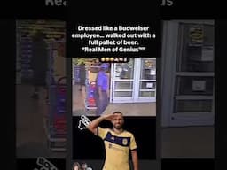 Genius Thief Wears a Logo Shirt and Just Walks Out With the beer 🍻